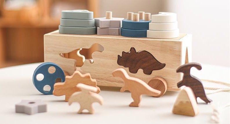 Mighty Learner Dino Discovery Shape Sorter & Stacker Truck