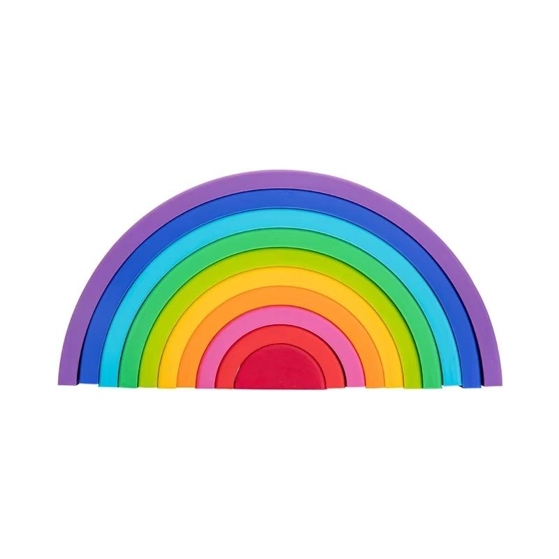 Silicone Rainbow Sensory Block