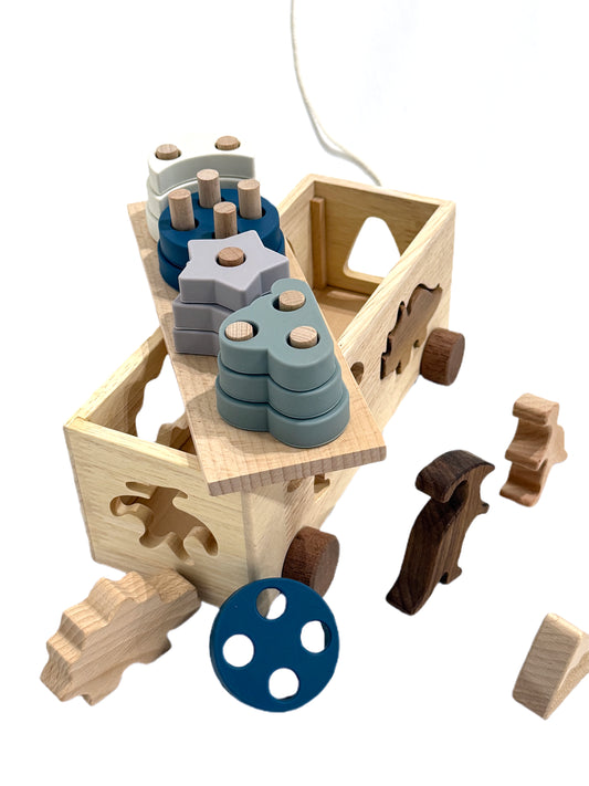 Mighty Learner Dino Discovery Shape Sorter & Stacker Truck