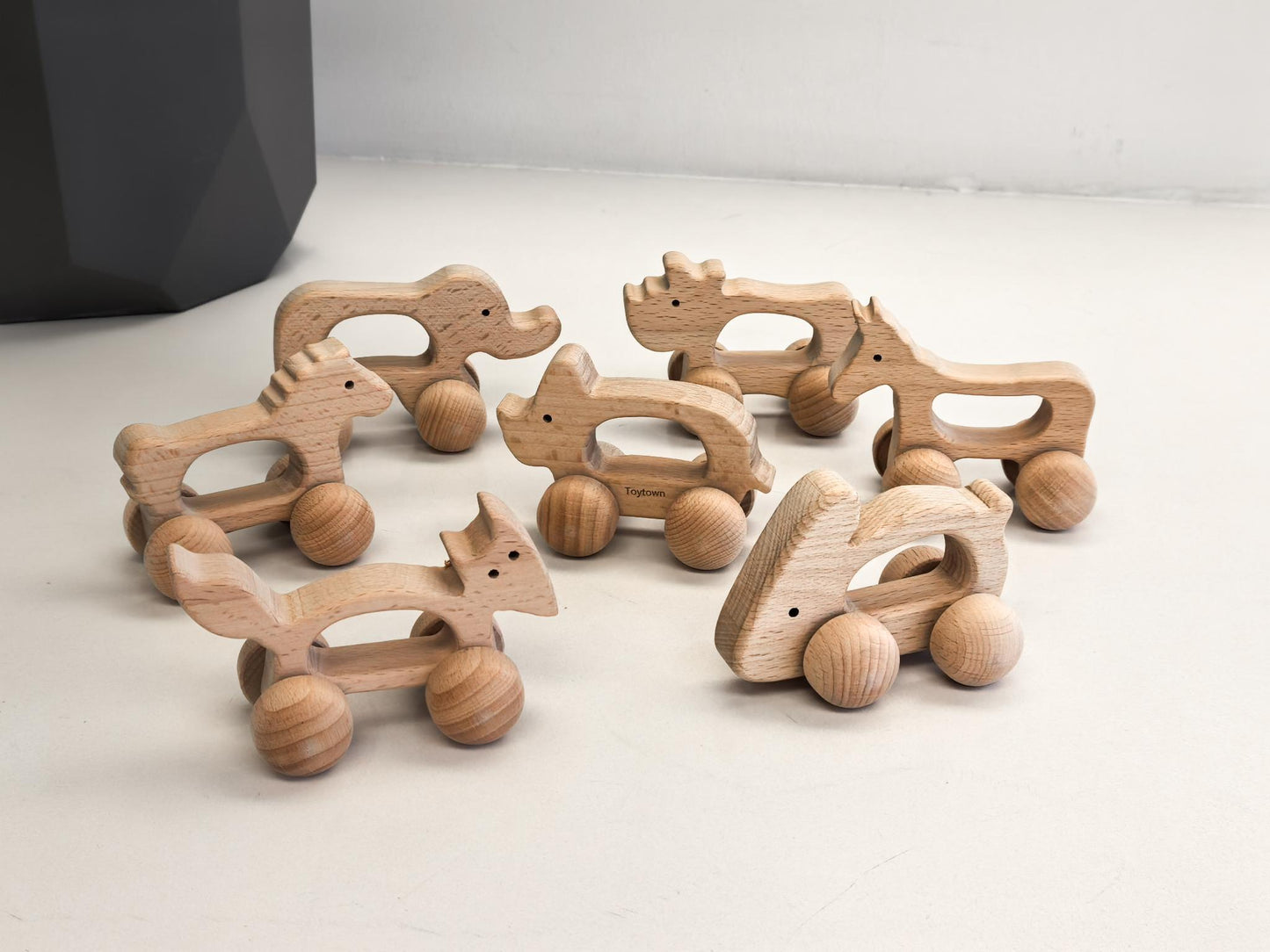 Classic Wooden Car Set - Animal Series
