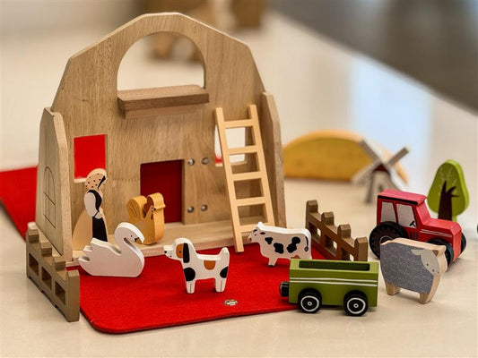 Foldable Wooden Farm Play set