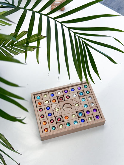 Wooden Gem Block Set